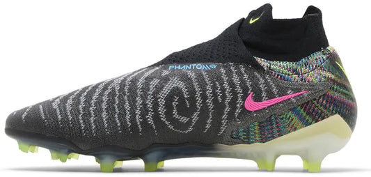 Nike Gripknit Phantom GX Elite Dynamic Fit Fusion FG Black White Blue Glow Volt