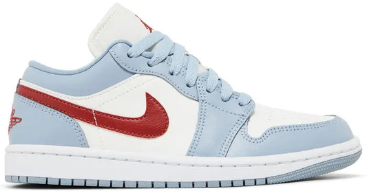 Jordan 1 Low Blue Whisper Dune Red (Women's)
