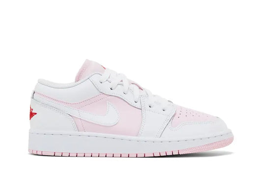 Jordan 1 Low Pink Foam Fire Red White (GS)