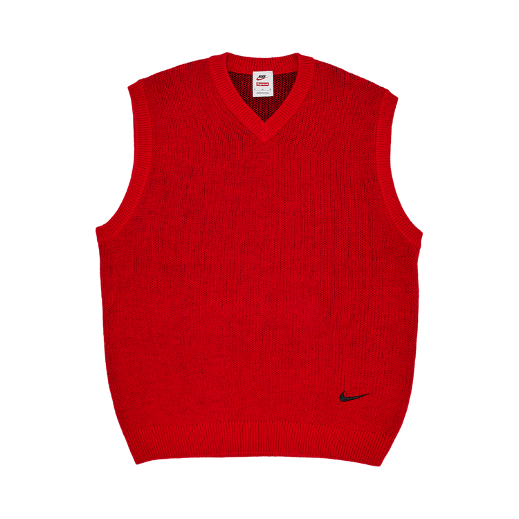 Buy Supreme x Nike Sweater Vest 'Red' Size XL