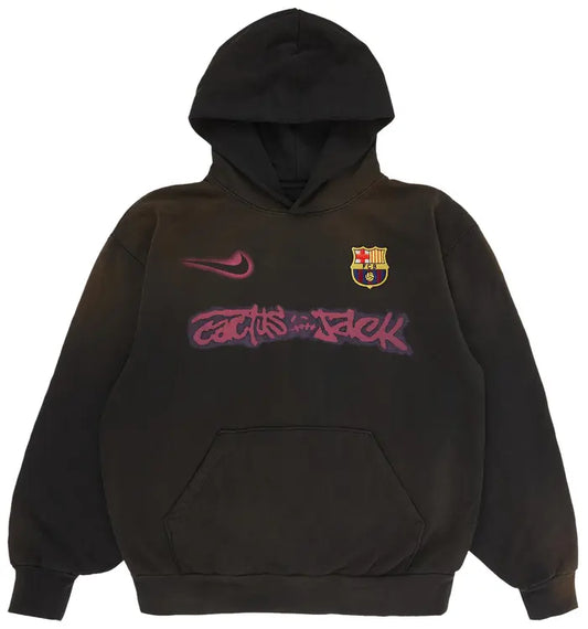 Travis Scott x Nike x FC Barcelona Spray Logo Hoodie