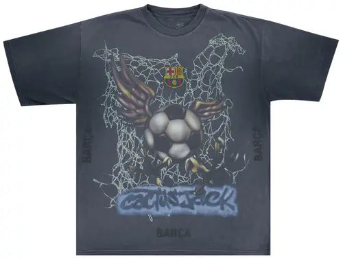 Travis Scott x FC Barcelona Washed Spray Logo Tee