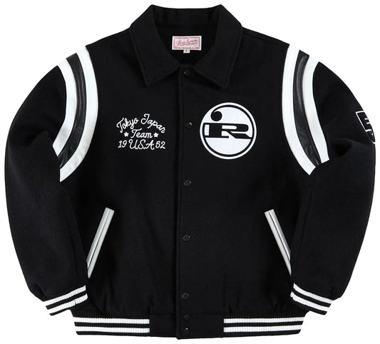 Golf Wang x Marty Supreme Rockwell Varsity Jacket - Black - Resale