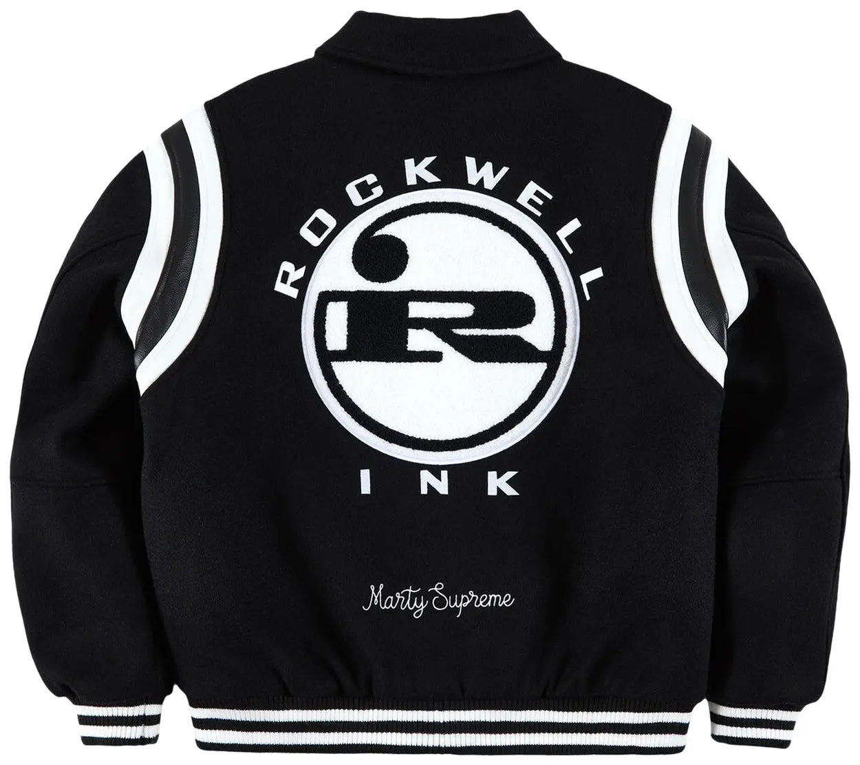 Golf Wang x Marty Supreme Rockwell Varsity Jacket - Black - Resale