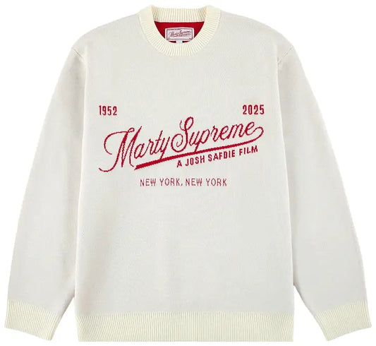 GOLF WANG X Marty Supreme Jacquard Sweater - Natural