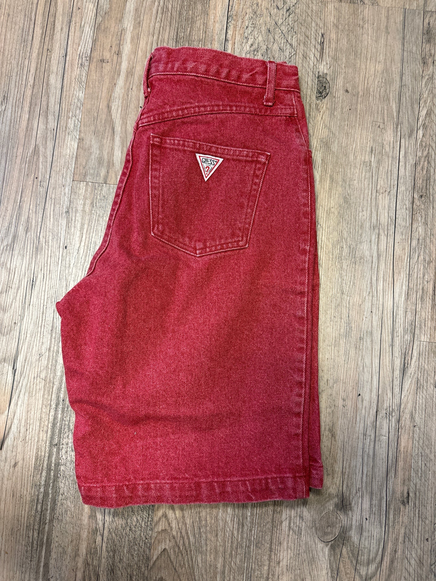 Guess Jean Shorts Red 30W