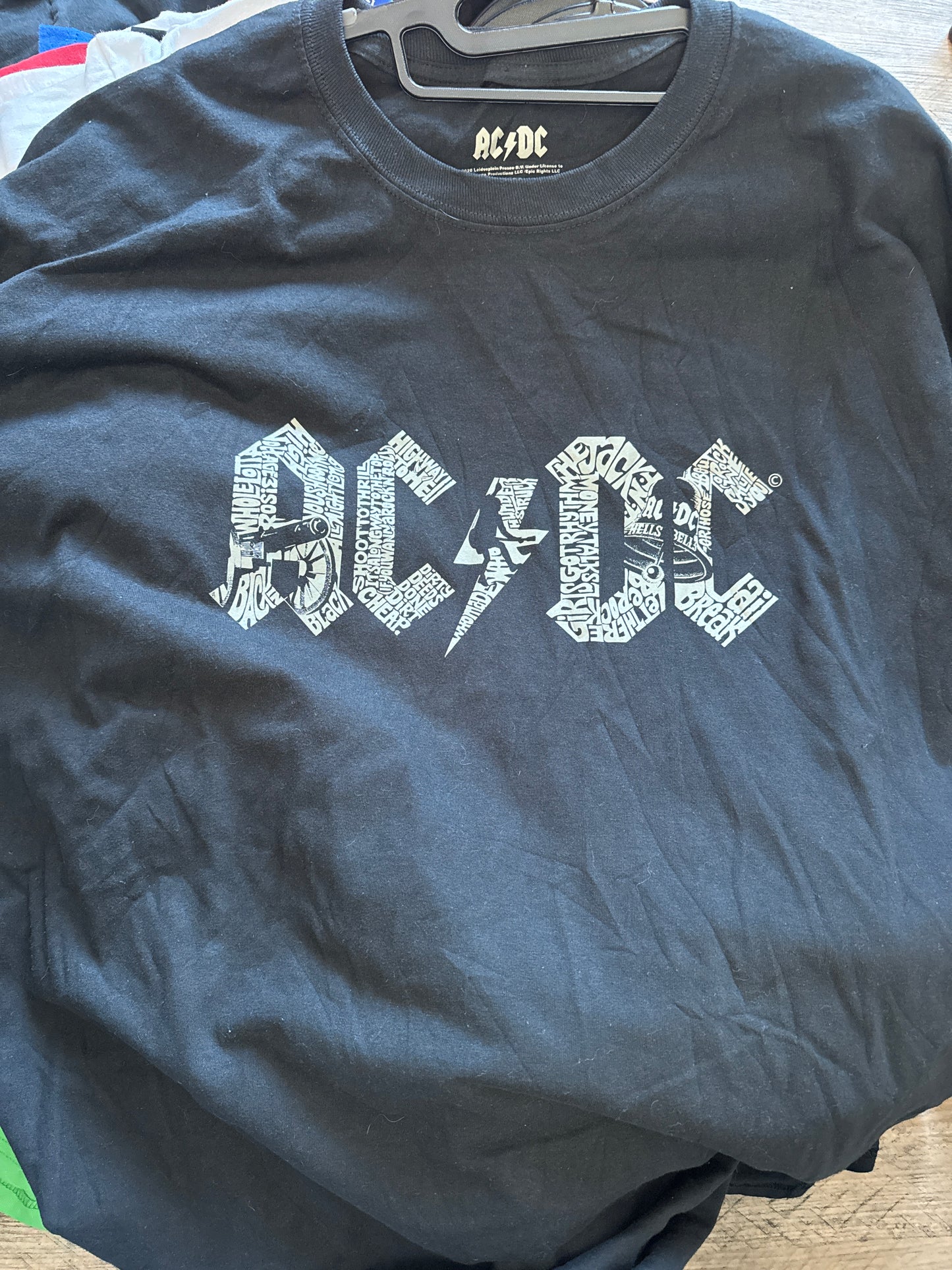 AC/DC LS Tee Black Size 3XL