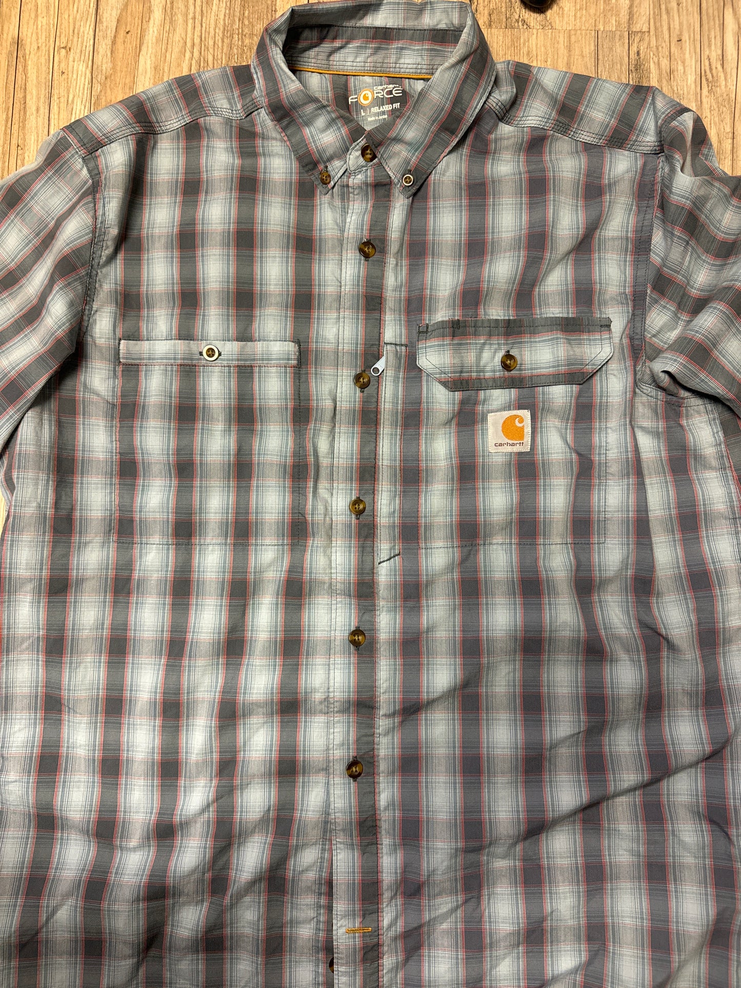 Carhartt Blue Work Shirt Size L