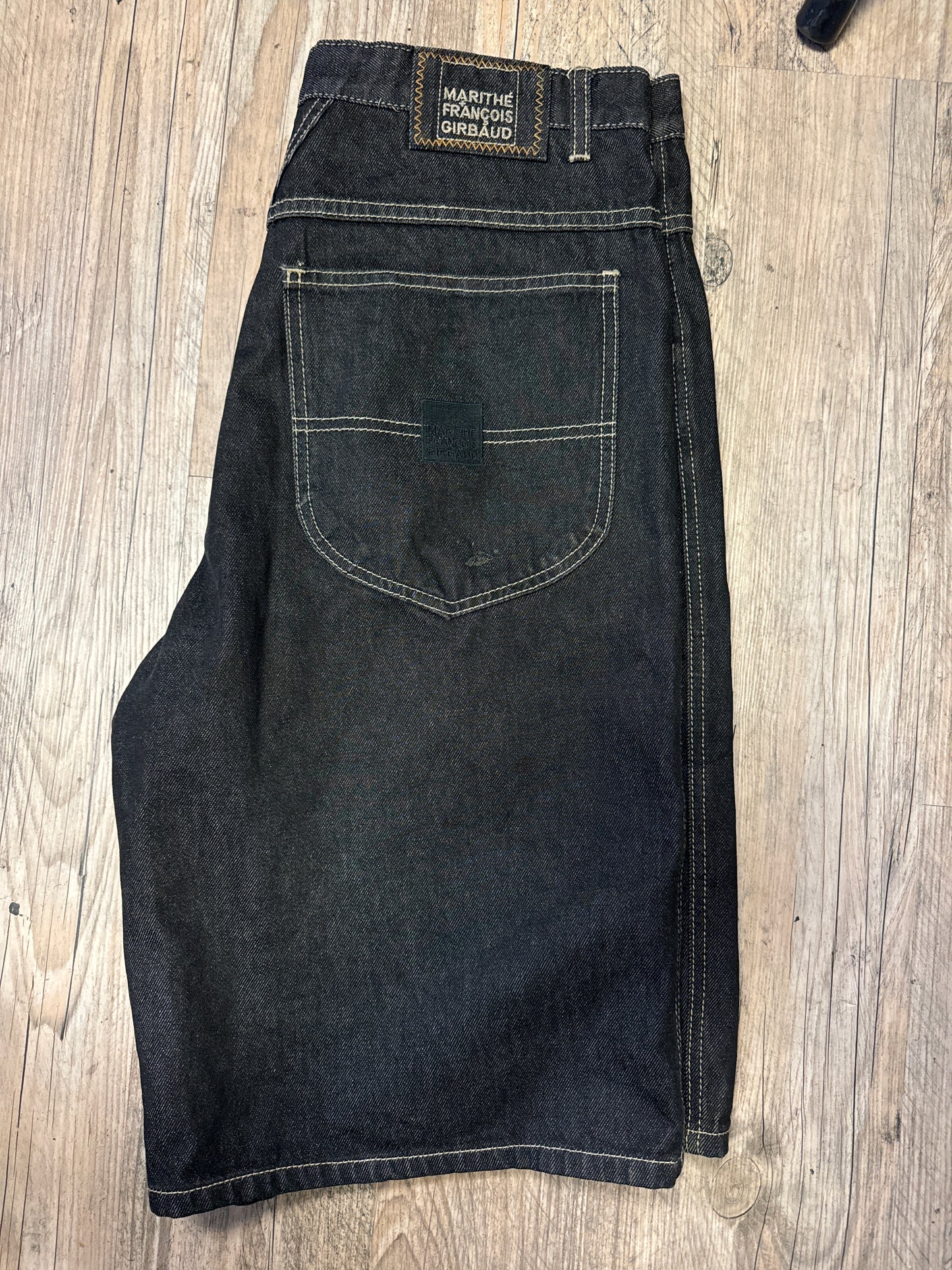 MFG Baggy Jean Shorts Dark Wash 34W