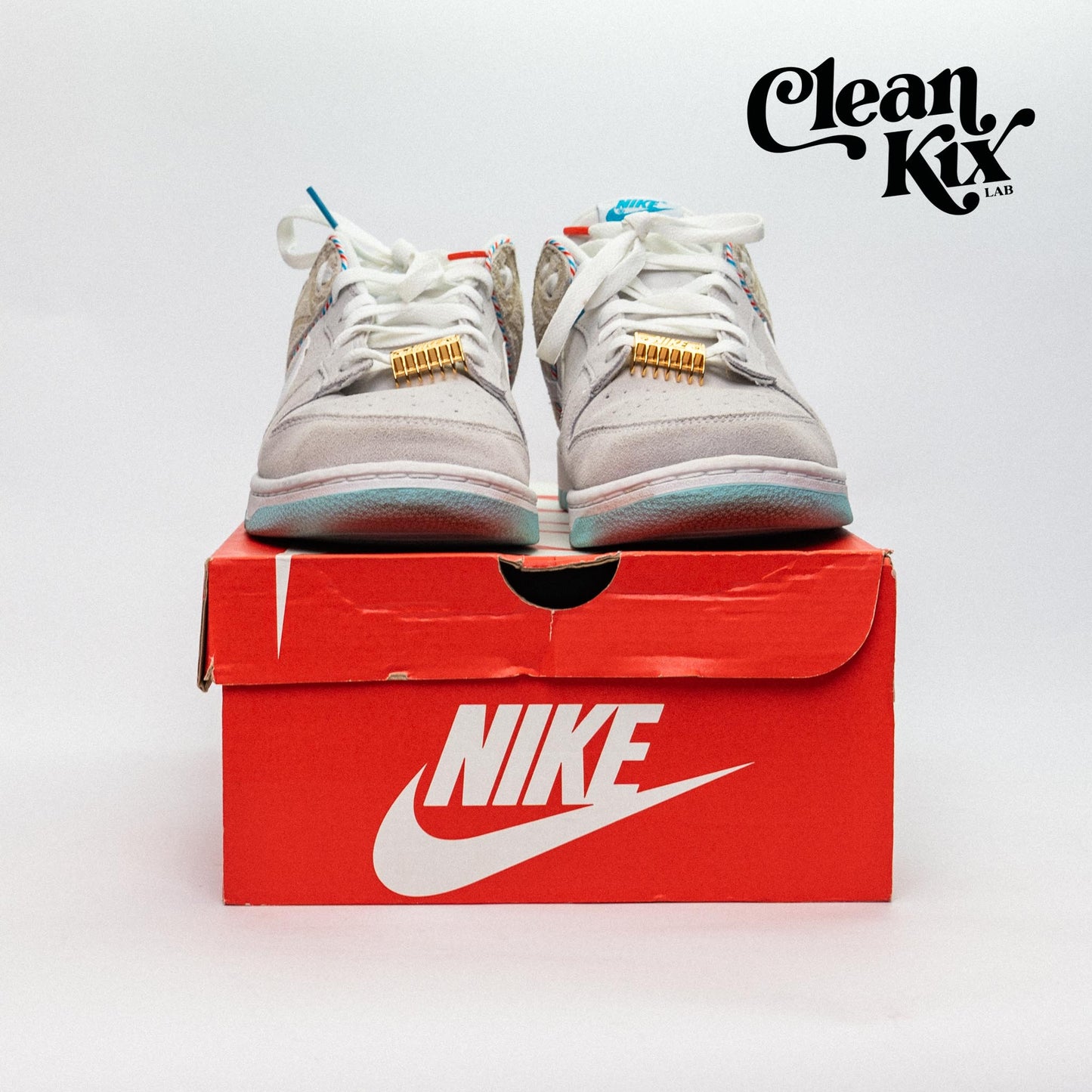 Nike Dunk Low SE, Barber Shop Grey (Used)