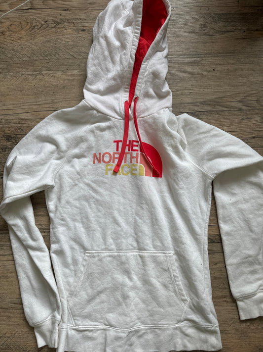 White Northface Hoodie Size M