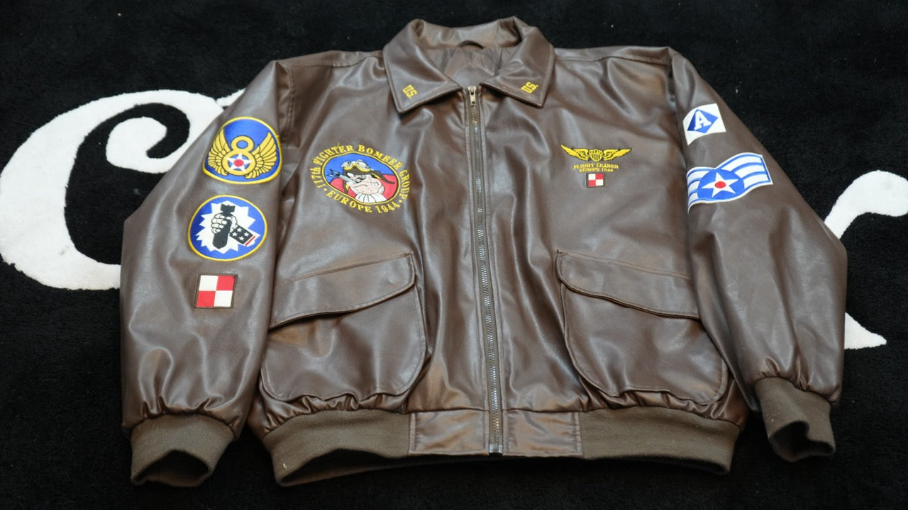 Brown Fighter Bomber Jacket