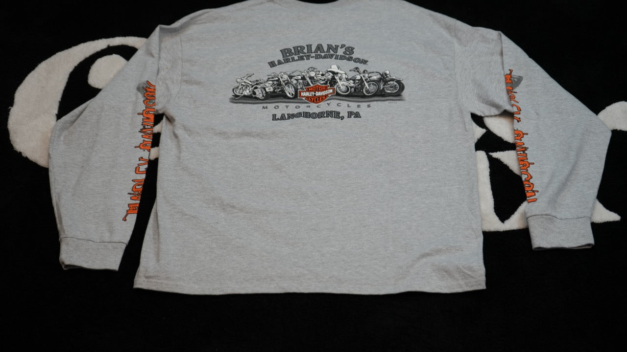 Harley Davidson Long Sleeve - Gray