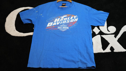 Blue Harley Davidson Vintage Tee