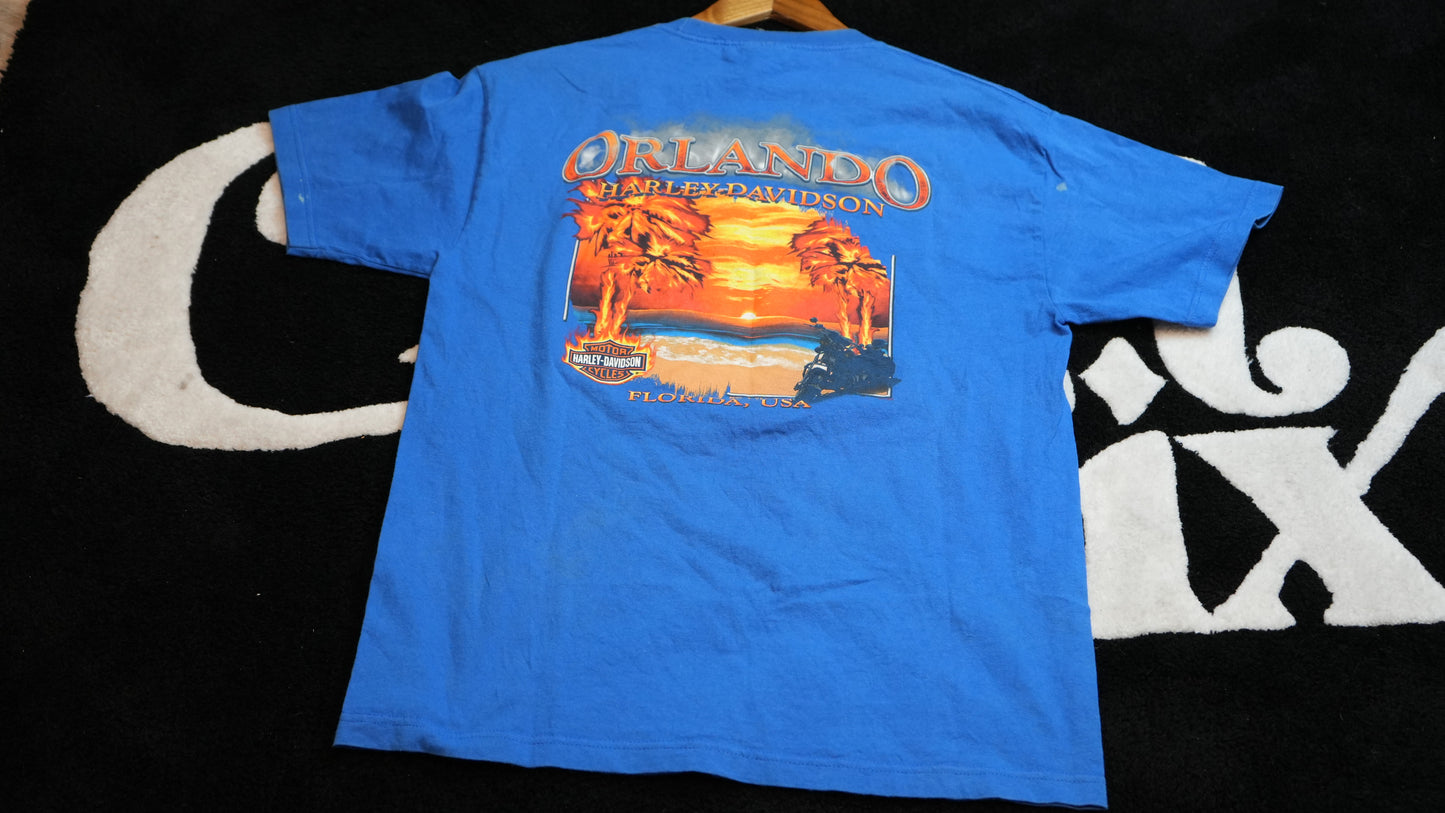 Blue Harley Davidson Vintage Tee