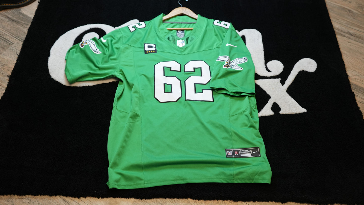 Jason Kelce Eagles Jersey Kelly Green XXL