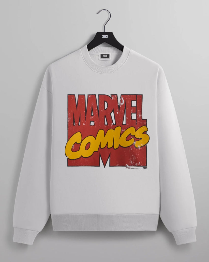 Kith x Marvel Comics Vintage Nelson Crewneck White