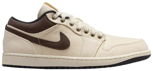 Jordan 1 Low Premium Pale Ivory Off Noir Baroque Brown