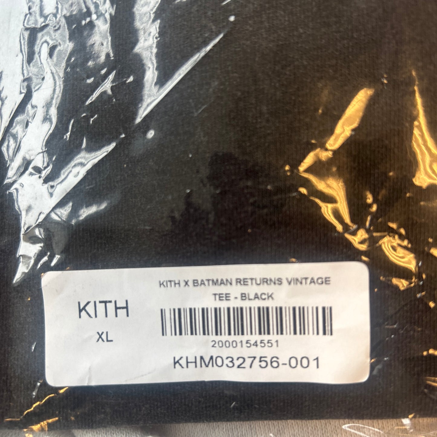 Kith X Batman Returns Vintage Tee Size XL