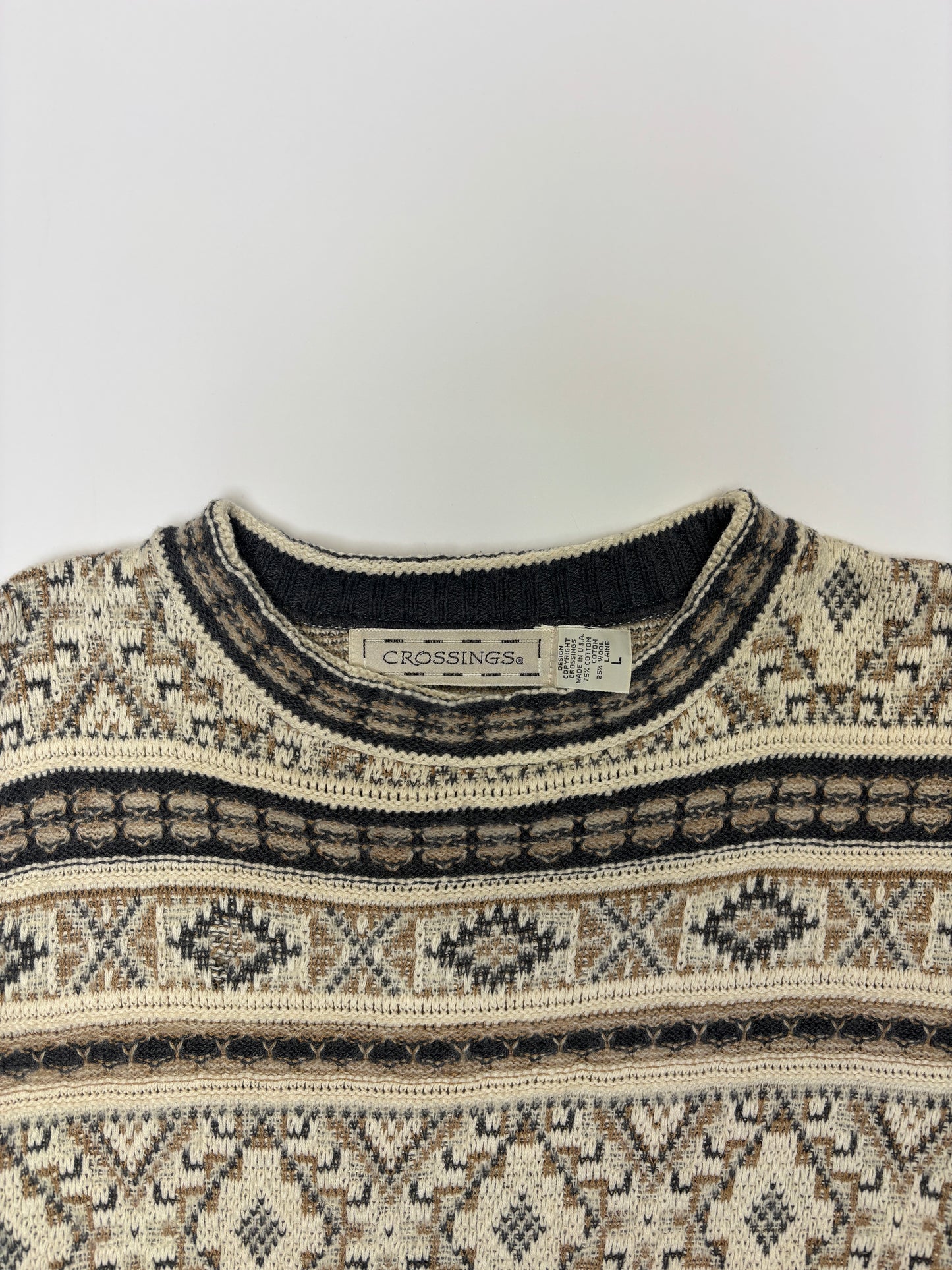 White Crossings Knit Sweater