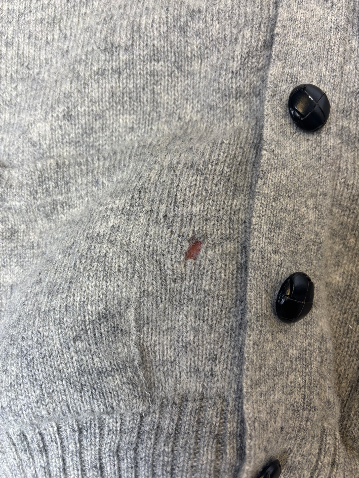 Grey L.L.Bean Knit Cardigan Sweater