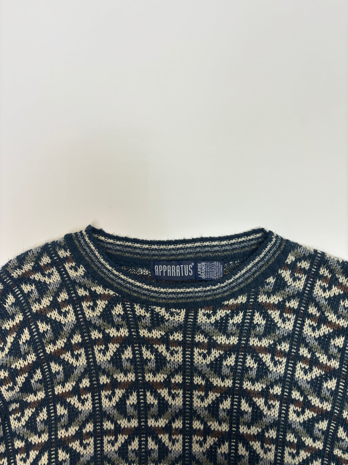Blue Apparatus Knit Sweater