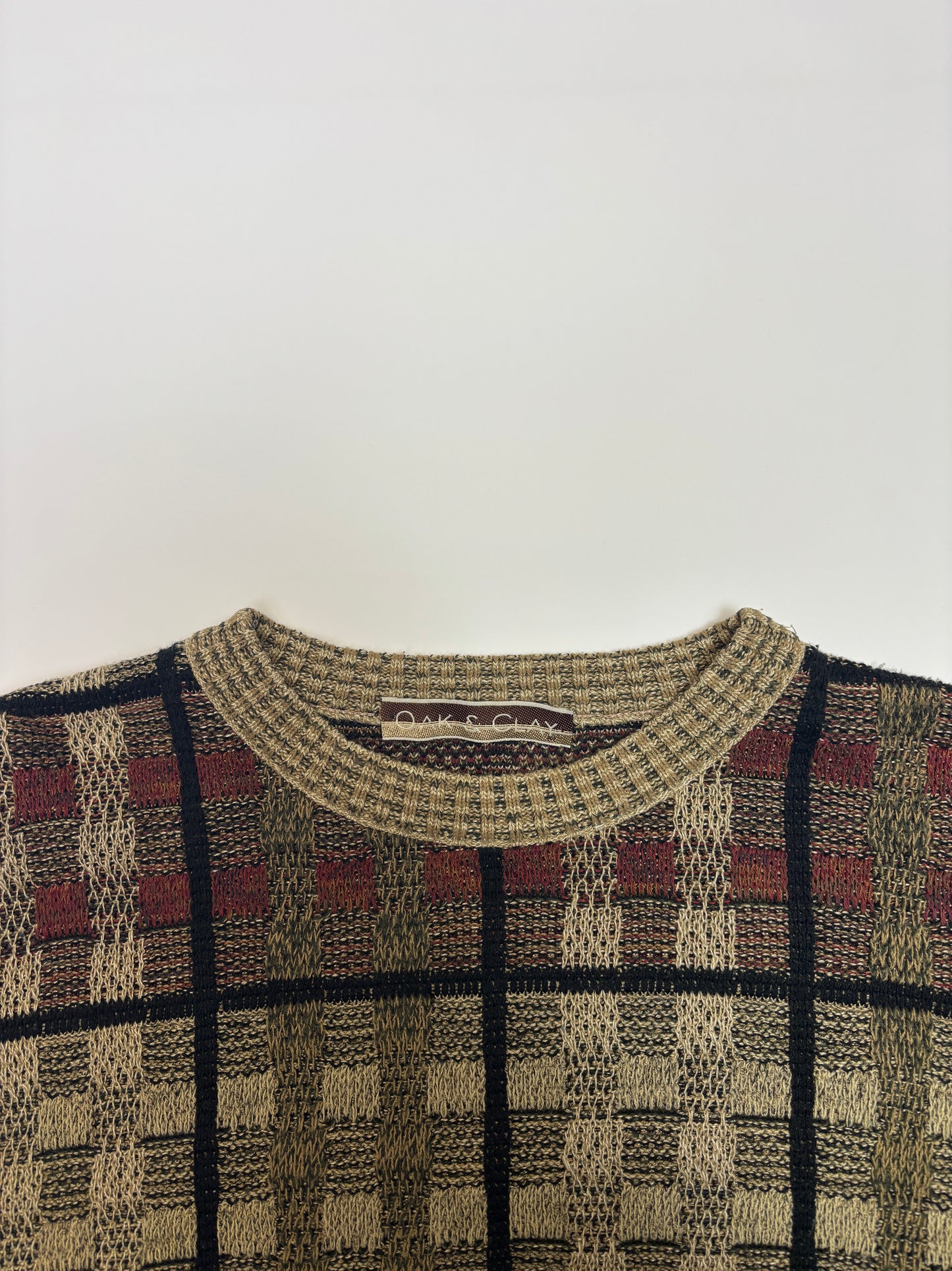 Creamy/Red Oak & Clay Knit Sweater