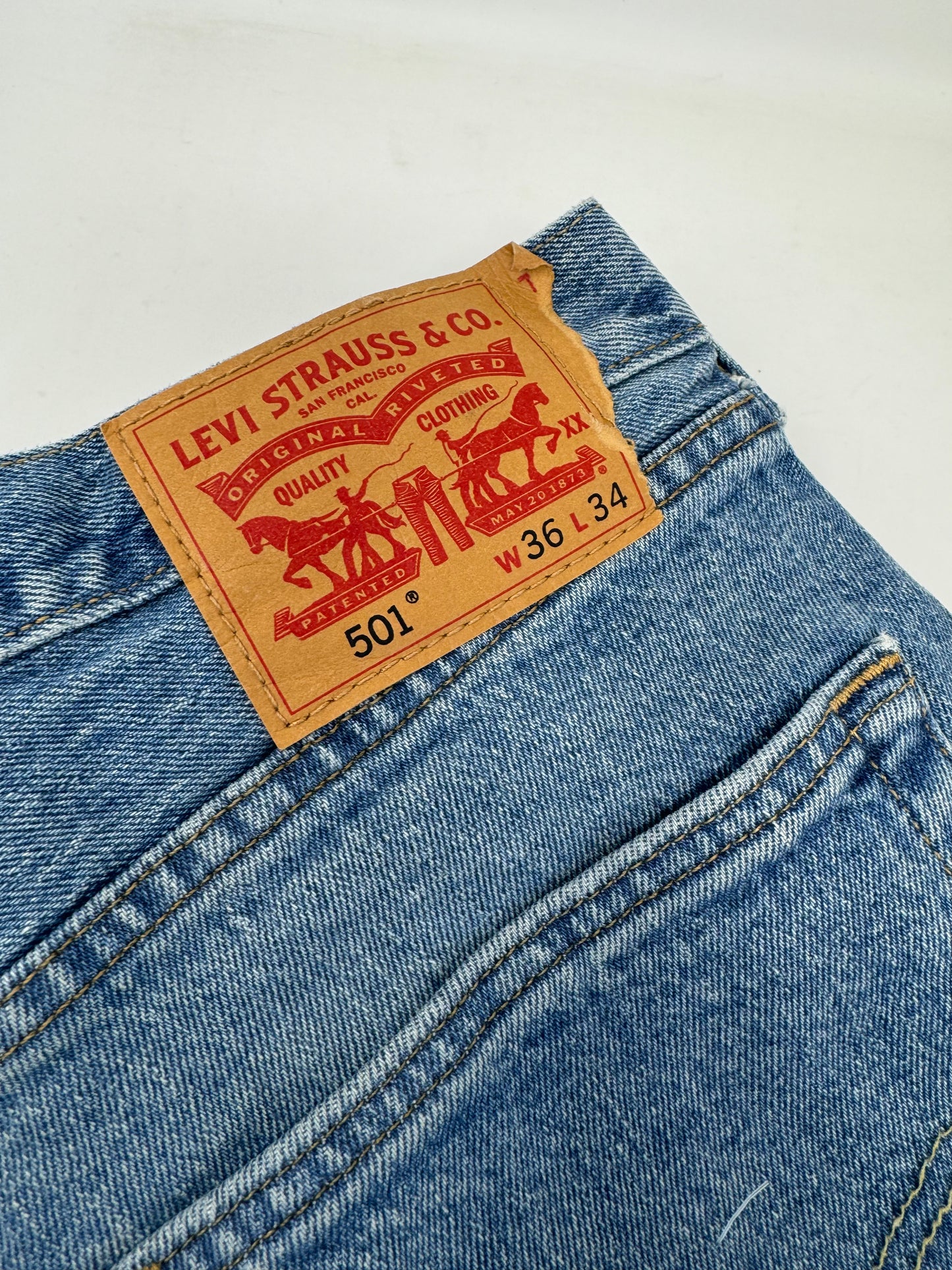 Levi 501 Blue Jeans W36 L34