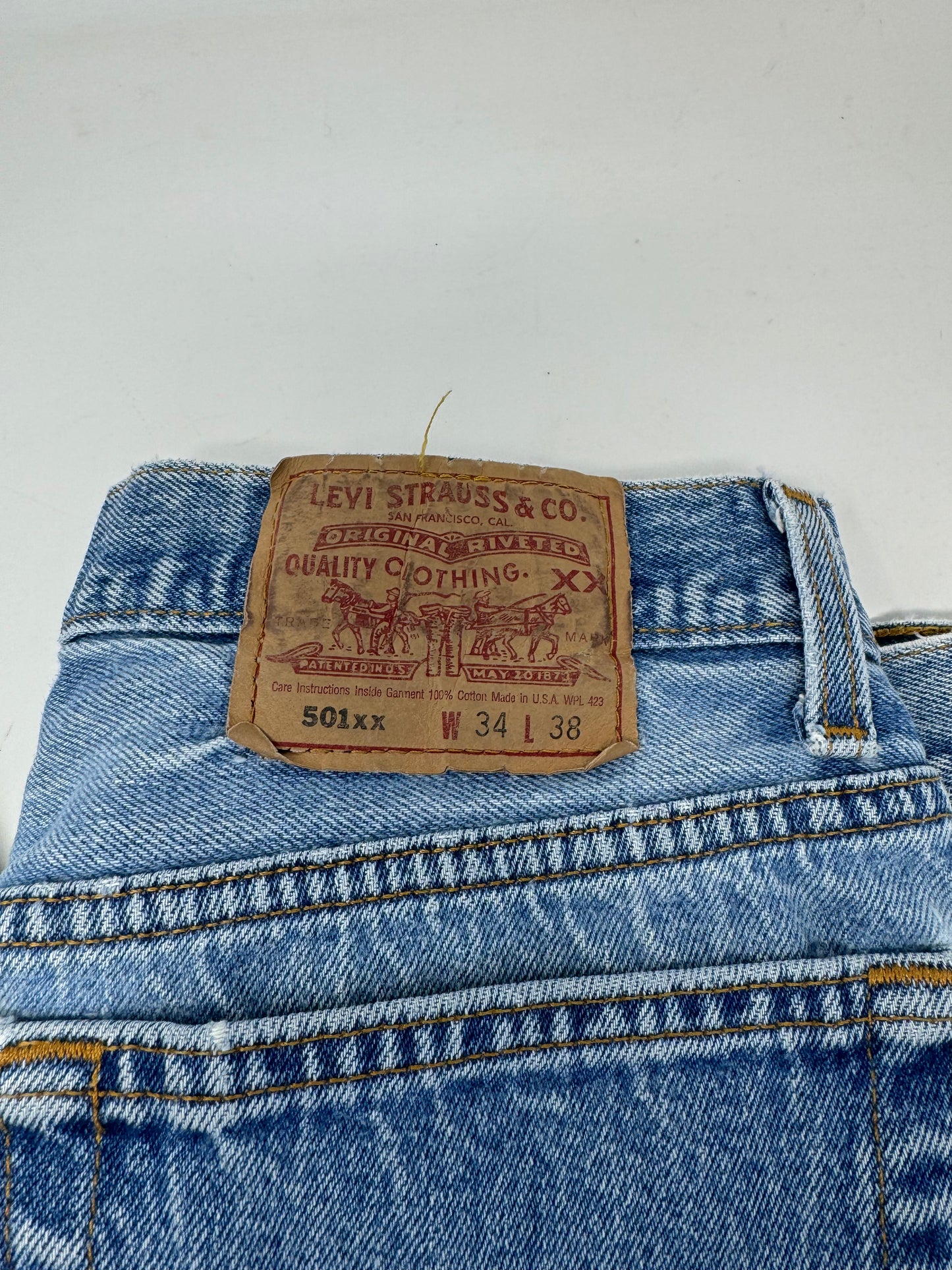 Levi 501 Blue Jeans W34 L38