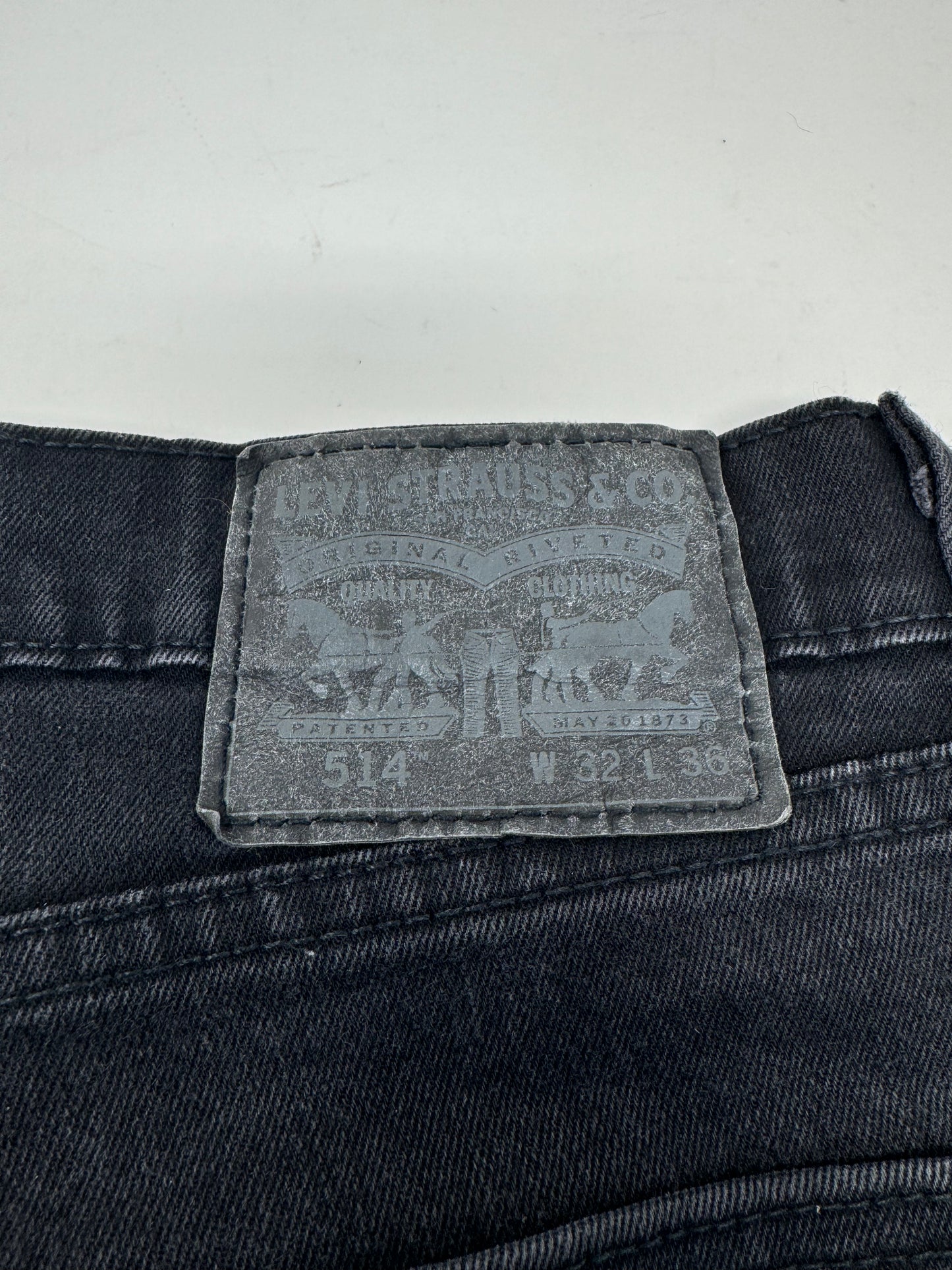 Levi 514 Black Jeans W32 L36