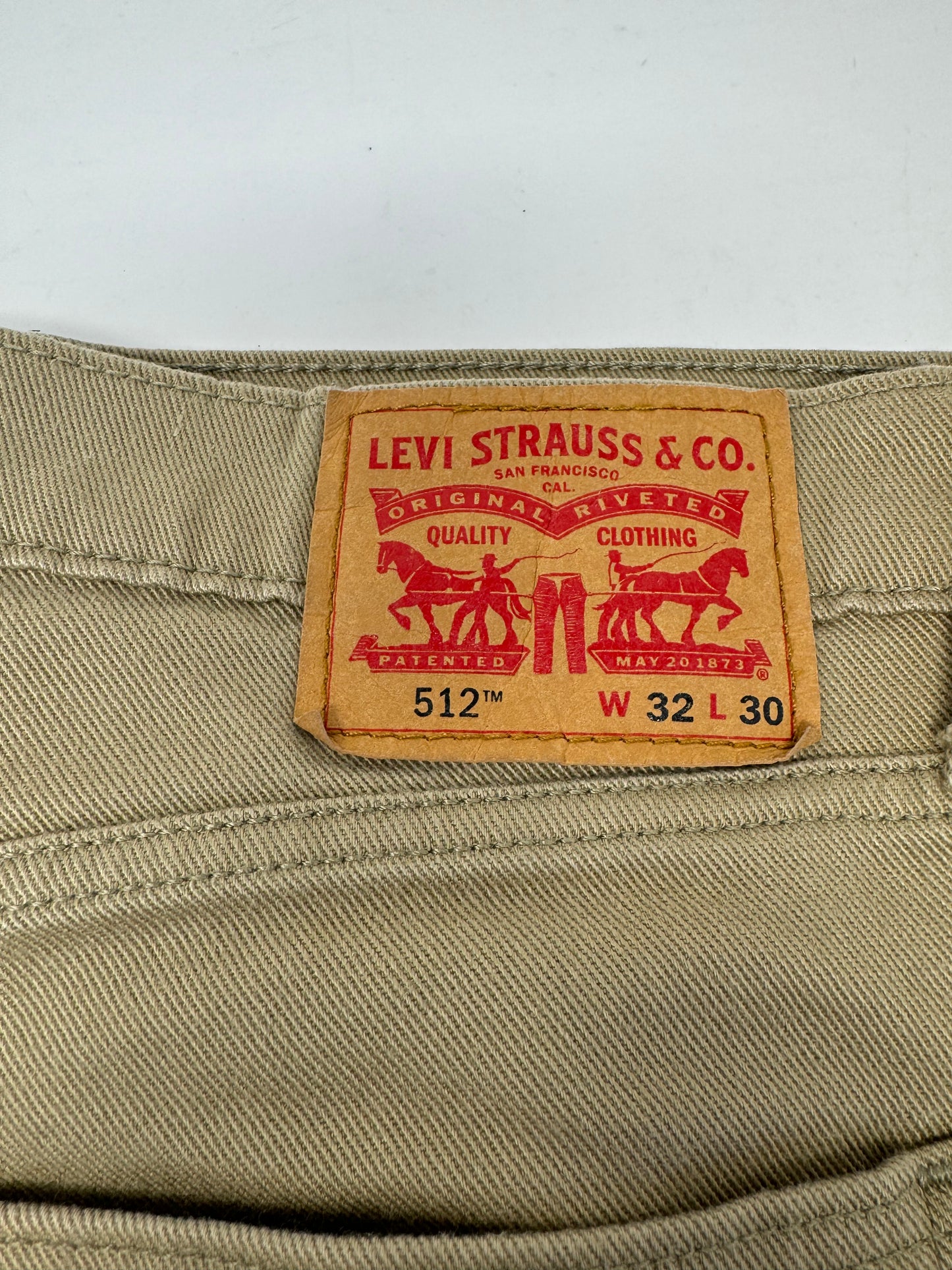 Levi 512 Jeans Tan W32 L30