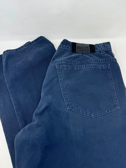 Marithe Francois Girbaud Blue Trousers W38 L30