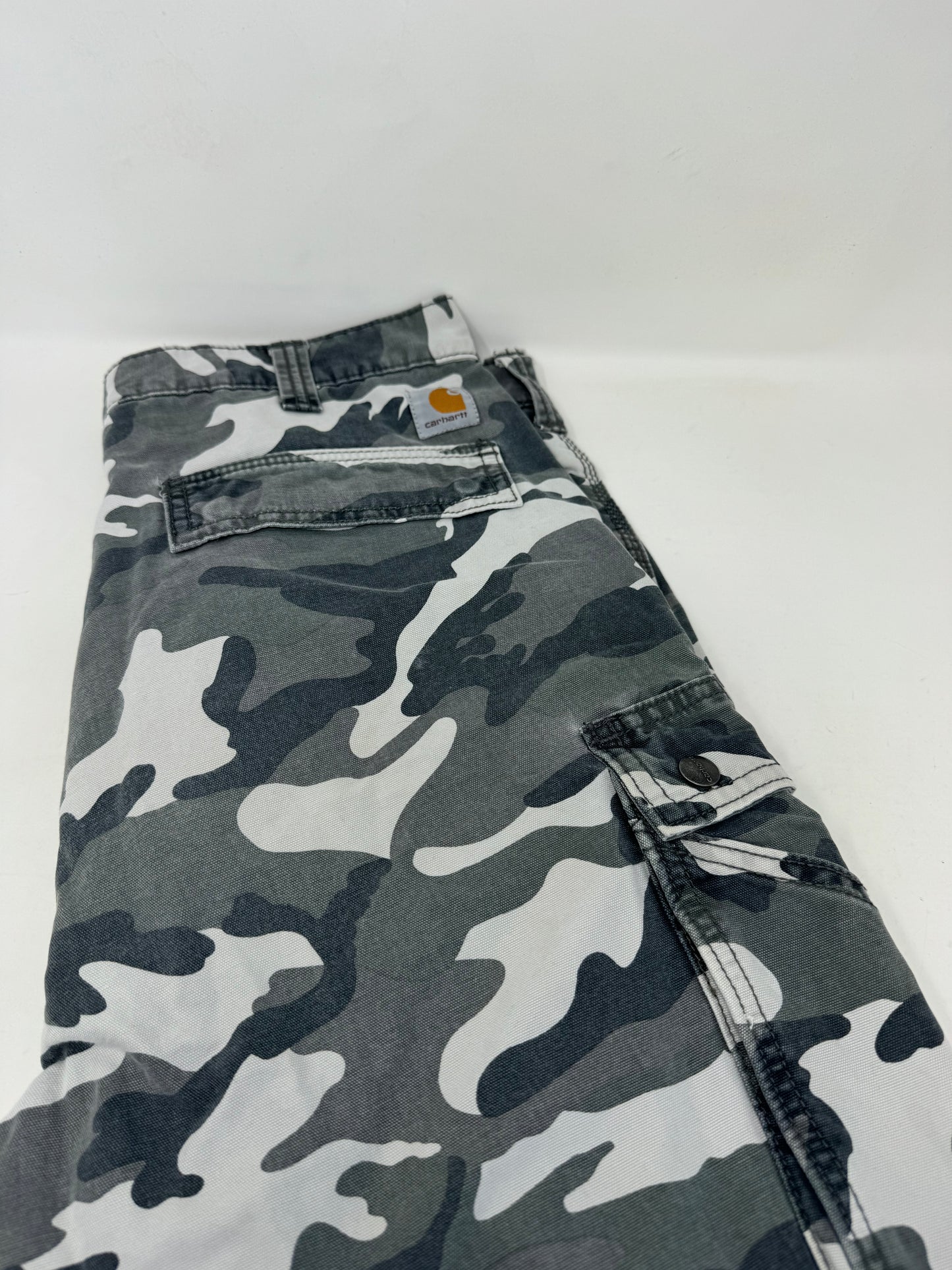 Carhartt Gray Camo Carpenter Shorts W34