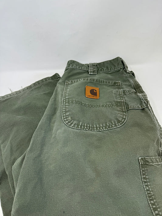 Carhartt Olive Carpenter Pants W34 L32