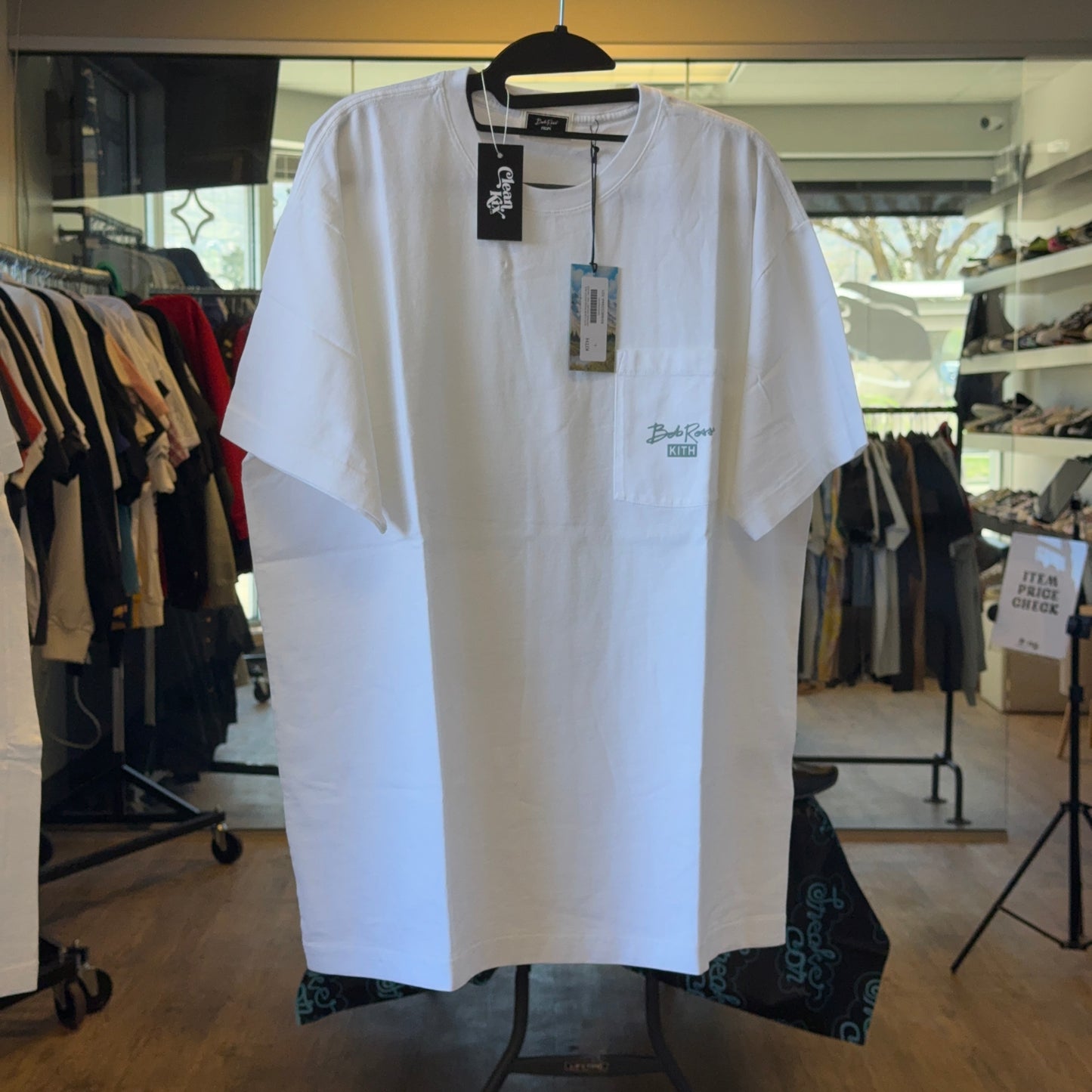Kith for Bob Ross Artist Bio Vintage Pocket Tee