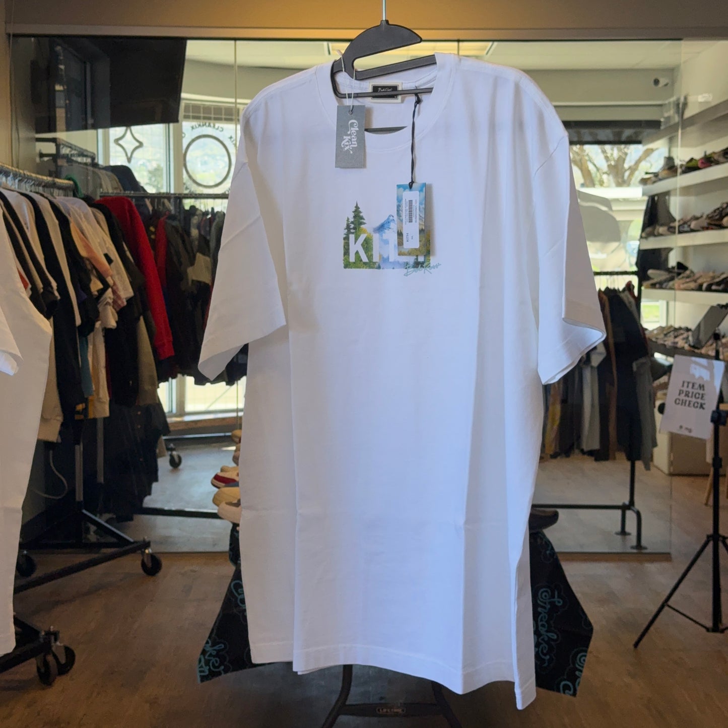 Kith for Bob Ross Mountain Classic Logo Tee