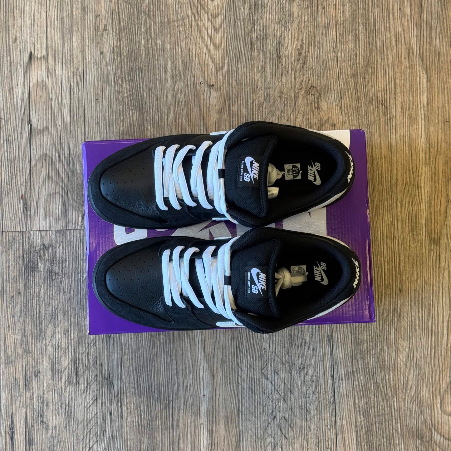 Nike Dunk Low Pro SB Black White Gum