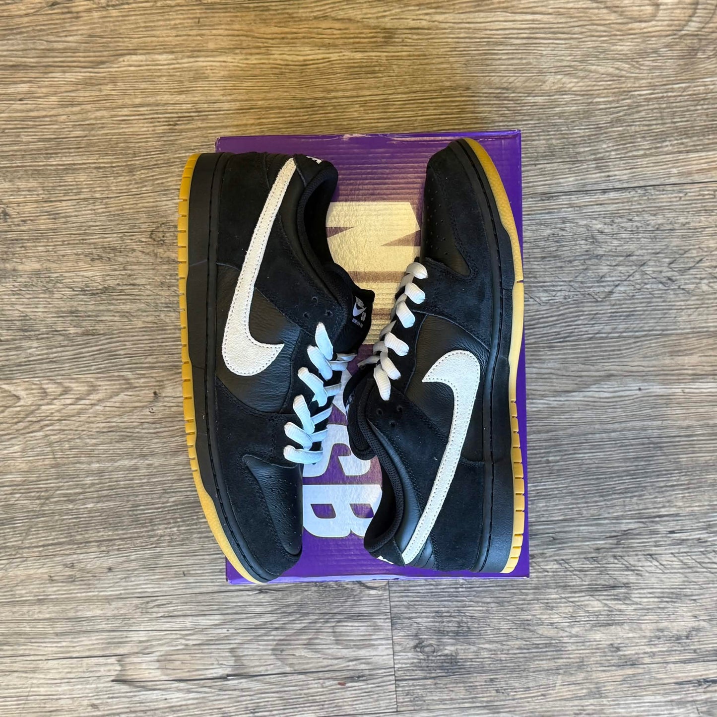 Nike Dunk Low Pro SB Black White Gum