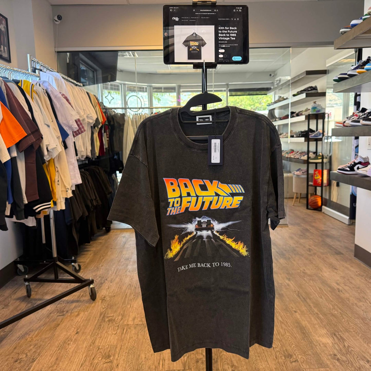 Kith for Back to the Future Back to 1985 Vintage Tee