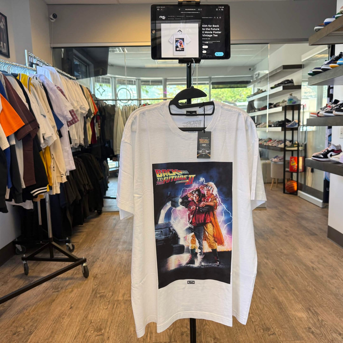 Kith for Back to the Future II Movie Poster Vintage Tee