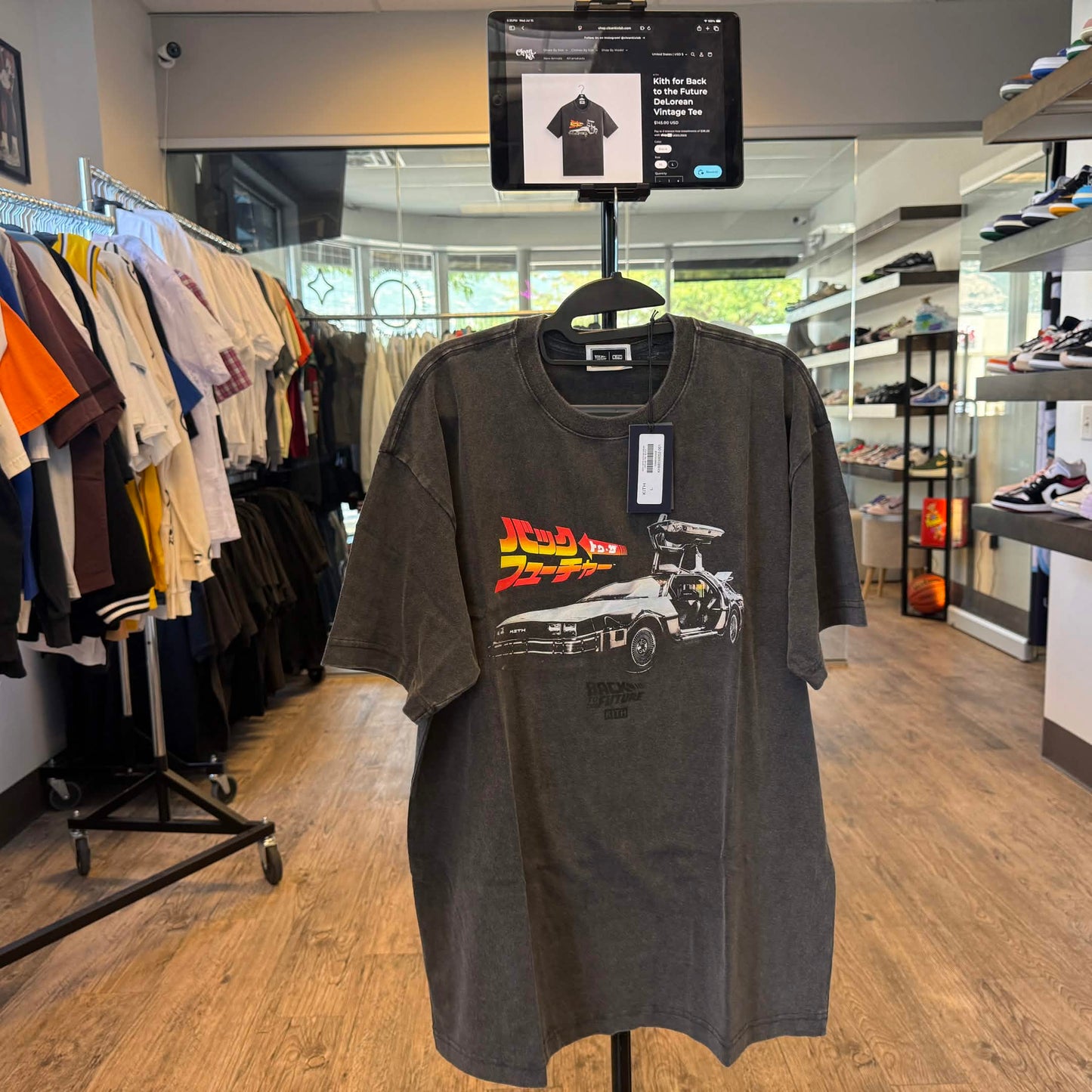 Kith for Back to the Future DeLorean Vintage Tee