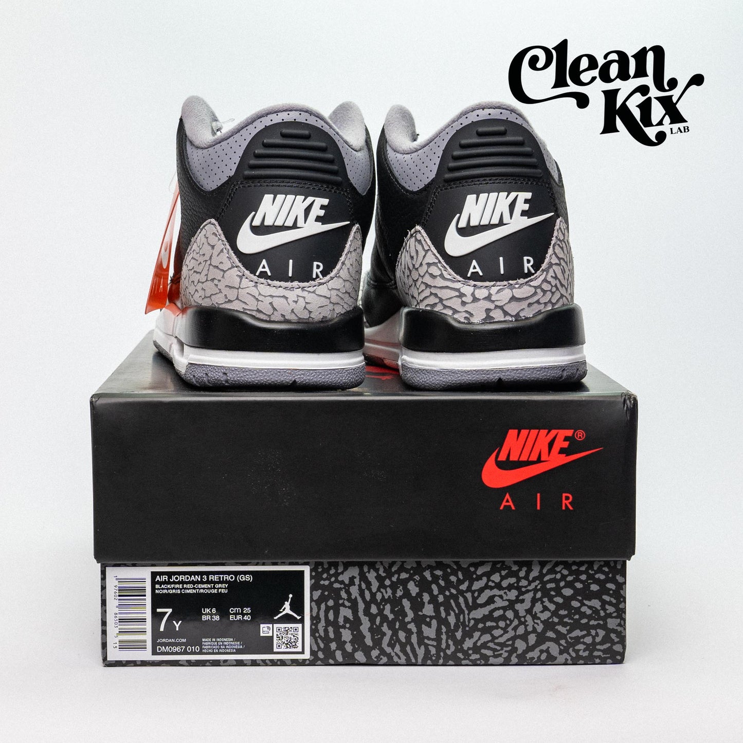 Jordan 3 Retro Black Cement (2024) (GS)