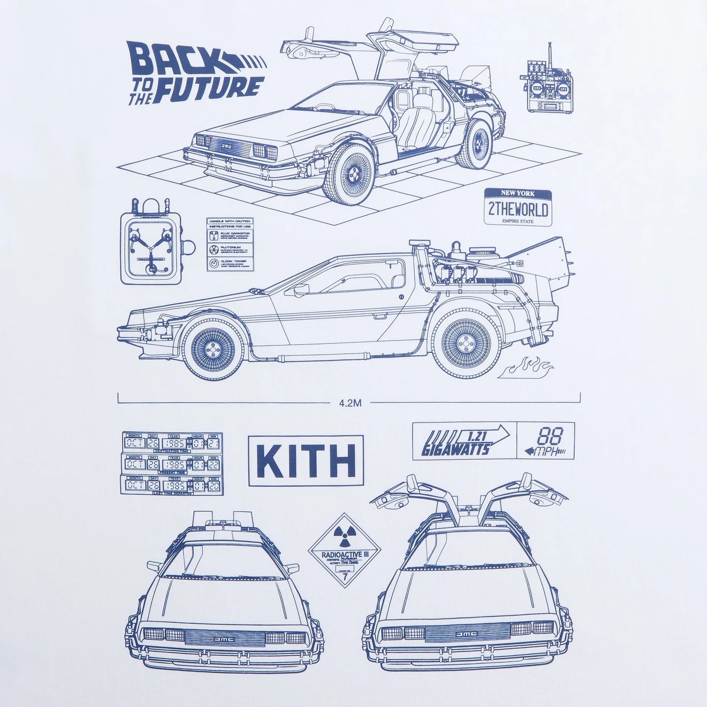 Kith for Back to the Future Blueprint Standard Crispy Pocket Tee