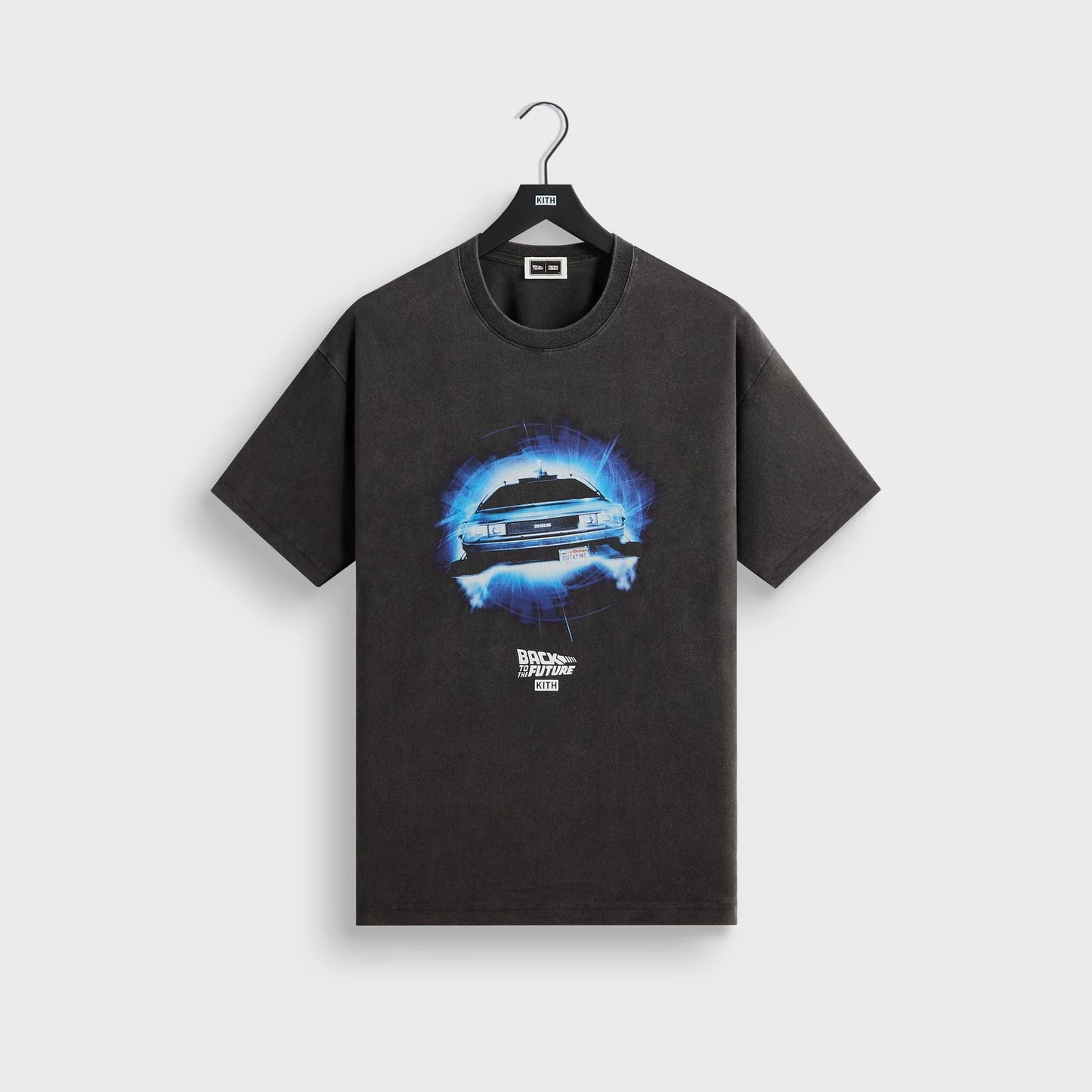Kith for Back to the Future DeLorean Front Back Vintage Tee