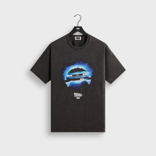 Kith for Back to the Future DeLorean Front Back Vintage Tee