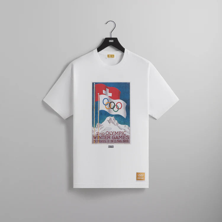 Kith for Olympics Heritage St. Moritz 1928 Vintage Tee