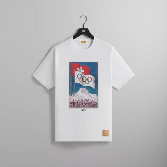 Kith for Olympics Heritage St. Moritz 1928 Vintage Tee
