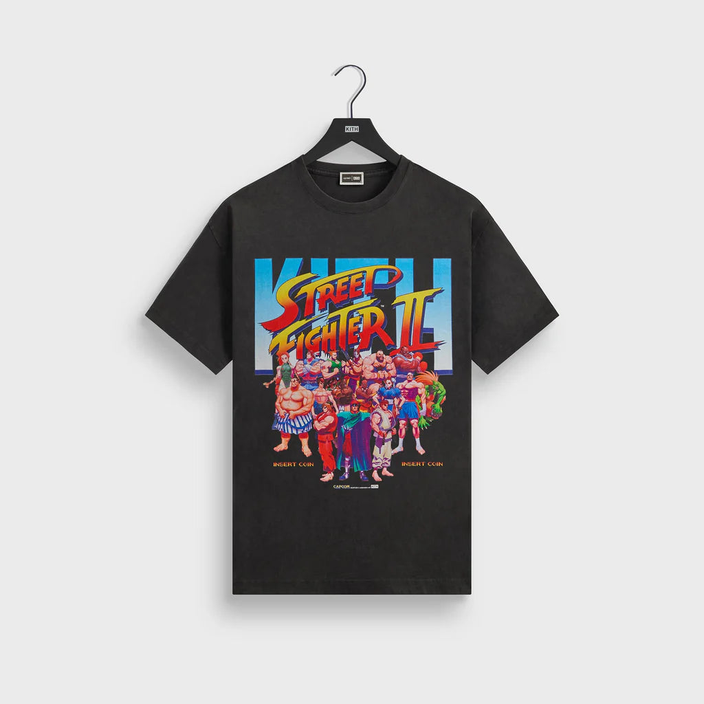 Capcom | Kith Super Street Fighter Vintage Tee - Black