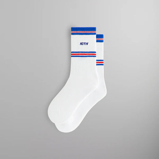 Kith for the New York Rangers Striped Crew Socks
