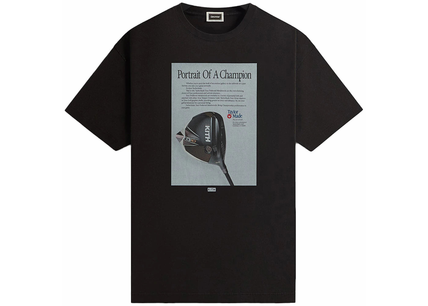 Kith TaylorMade Champion Vintage Tee Black